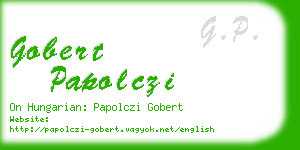 gobert papolczi business card